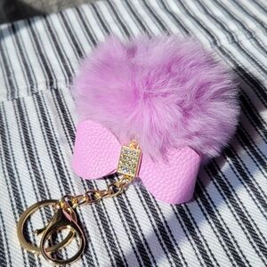 🌴 Puff Key Chain Bag Charm New